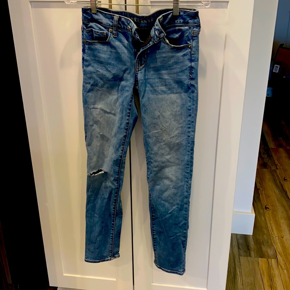Gently used ripped jeans